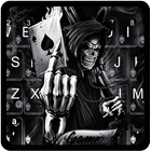 Poker Skull Death Keyboard Theme icône