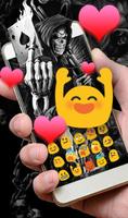 Poker Skull Death Keyboard Theme screenshot 3