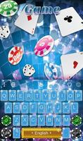 Playing Cards Game Keyboard Theme Poster