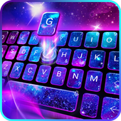 Galaxy 3D Hologram Keyboard Theme-icoon