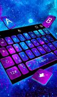 Galaxy 3D Hologram Keyboard Theme Affiche
