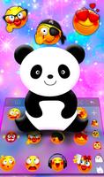 Galaxy Lovable Panda Keyboard Theme screenshot 3