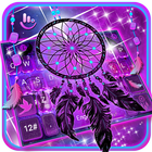 Purple Galaxy Dream Catcher Keyboard Theme أيقونة