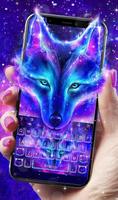 Galaxy Fire Wolf Poster