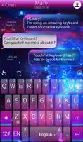 TouchPal Galaxy Keyboard Theme Ekran Görüntüsü 1