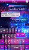 TouchPal Galaxy Keyboard Theme Ekran Görüntüsü 2