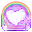 Galaxy Rainbow Heart Keyboard Theme APK