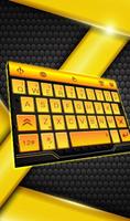 Gold Mechanical Style Keyboard Theme постер