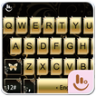 Gold Butterfly Keyboard Theme