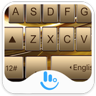 Luxury Gold Keyboard Theme Zeichen