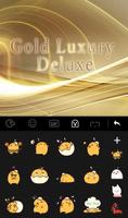 Luxury Gold Keyboard Theme تصوير الشاشة 2