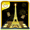 Gold Paris Keyboard Theme