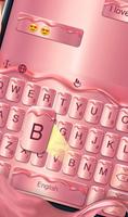 Pink Liquid Keyboard Theme screenshot 1