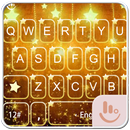 Gold Stars Keyboard Theme APK