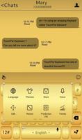 TouchPal Gold Keyboard Theme 스크린샷 1