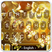 Golden Glitter Butterfly Keyboard Theme