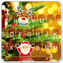 Golden Glitter Christmas Keyboard Theme APK