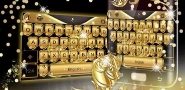 Golden Rose Keyboard Theme