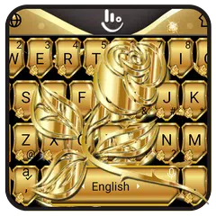 Golden Rose Keyboard Theme