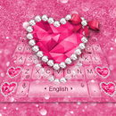 Glitter Pink Keyboard Theme APK