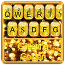 Glittering Golden Pearls Keyboard Theme APK