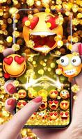 Glittering Golden Pearls Keyboard Theme скриншот 3