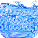 Blue Water Drops Keyboard Theme-APK