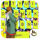 Graffiti Yellow Wall Street Keyboard Theme APK