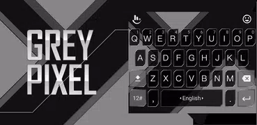 Grey Pixel Keyboard Theme