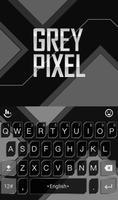 Grey Pixel Poster