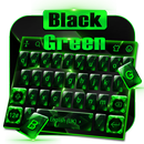 Crystal Green Black Glass Keyboard Theme APK