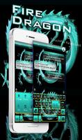 Fire Dragon Keyboard Theme Plakat