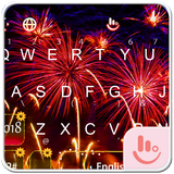 Happy New Year 2018 Keyboard Theme icône