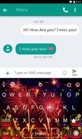 Happy New Year 2018 Keyboard Theme تصوير الشاشة 1