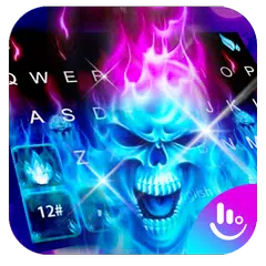 Hell Skull Fire Keyboard Theme