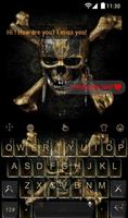 Skeleton Skull Keyboard Theme capture d'écran 1