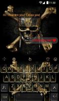 Skeleton Skull Keyboard Theme screenshot 1