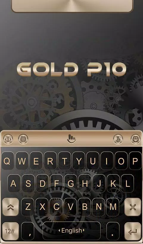 HUAWEI Gold P10 Thème pour clavier APK pour Android Télécharger