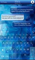 TouchPal Icy Blue Theme скриншот 1