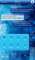 TouchPal Icy Blue Theme syot layar 2