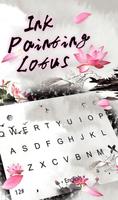 Ink Painting Lotus Keyboard Theme poster