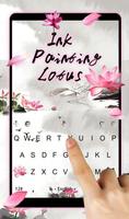 Ink Painting Lotus Keyboard Theme screenshot 1