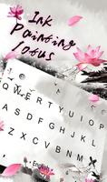 Ink Painting Lotus Keyboard Theme screenshot 2