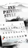 Ink Painting Style Keyboard Theme poster