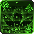 Live Neon Green Rasta Weed Keyboard Theme APK