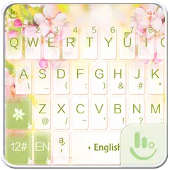 White Jasmine Keyboard Theme APK 下載