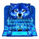 Blue Lightning Wolf Keyboard Theme APK
