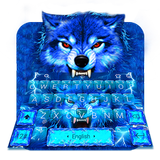 Blue Lightning Wolf Keyboard Theme icon