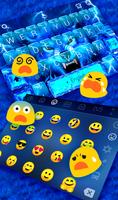Blue Lightning Wolf Keyboard Theme screenshot 2