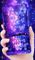 Tetesan Galaxy Cair Keyboard Tema poster